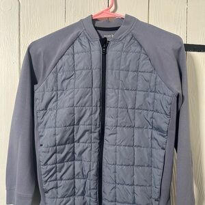 Old Navy Men's Light Gray Quilted Jacket